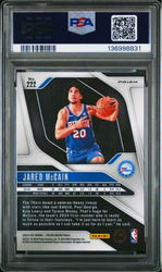 Graded 2024 Panini Prizm Jared McCain #222 Pink Ice Rookie RC Basketball Card PSA 10 Gem Mint