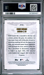 Graded 2025 Topps Bowman Chrome Nick Kurtz #IT16 It Came to the League Rookie RC Baseball Card PSA 10 Gem Mint