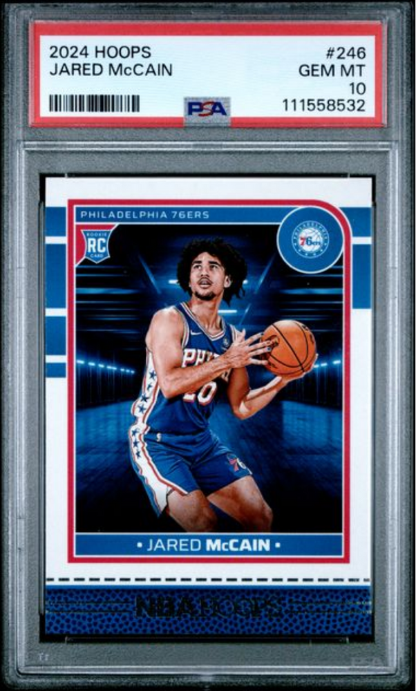 Graded 2024 Panini Hoops Jared McCain #246 Rookie RC Basketball Card PSA 10 Gem Mint
