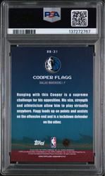 Graded 2025 Topps Cooper Flagg #8B-31 8 Bit Ballers Rookie RC Basketball Card PSA 9 Mint