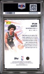 Graded 2025 Topps Dylan Harper #PP17 Power Players Holo Foil Rookie RC Basketball Card PSA 10 Gem Mint