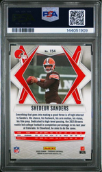 Graded 2025 Panini Phoenix Shedeur Sanders #154 Silver Pyramids Rookie RC Football Card PSA 10 Gem Mint