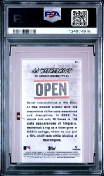 Graded 2025 Topps Bowman JJ Wetherholt #HS1 Hobby Stars Rookie RC Baseball Card PSA 10 Gem Mint (ONLINE ORDER ONLY)