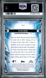 Graded 2025 Topps Cosmic Chrome Dylan Crews #13 Light Speed Rookie RC Baseball Card PSA 10 Gem Mint