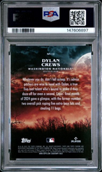 Graded 2024 Topps Chrome Update Dylan Crews #13 Night Terrors Rookie RC Baseball Card PSA 10 Gem Mint