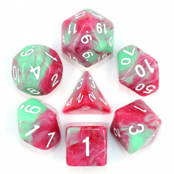 Strawberry Creme RPG Dice Set (ONLINE ORDER ONLY)