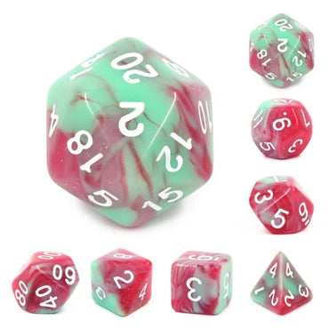 Strawberry Creme RPG Dice Set (ONLINE ORDER ONLY)