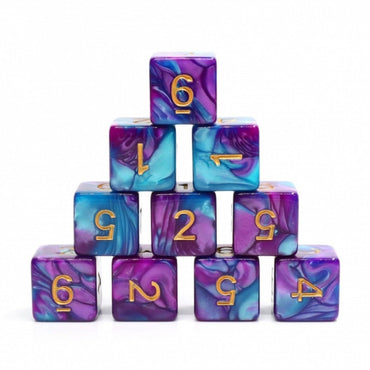 12 piece D6s - Mermaid Beach (ONLINE ORDER ONLY)