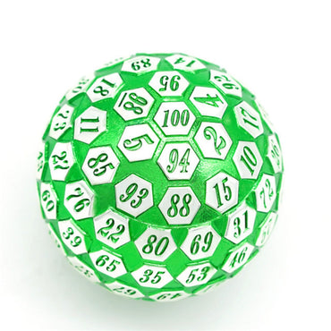 45mm Metal D100 - Green & Silver (ONLINE ORDER ONLY)