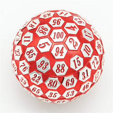 45mm Metal D100 - Red & Silver (ONLINE ORDER ONLY)