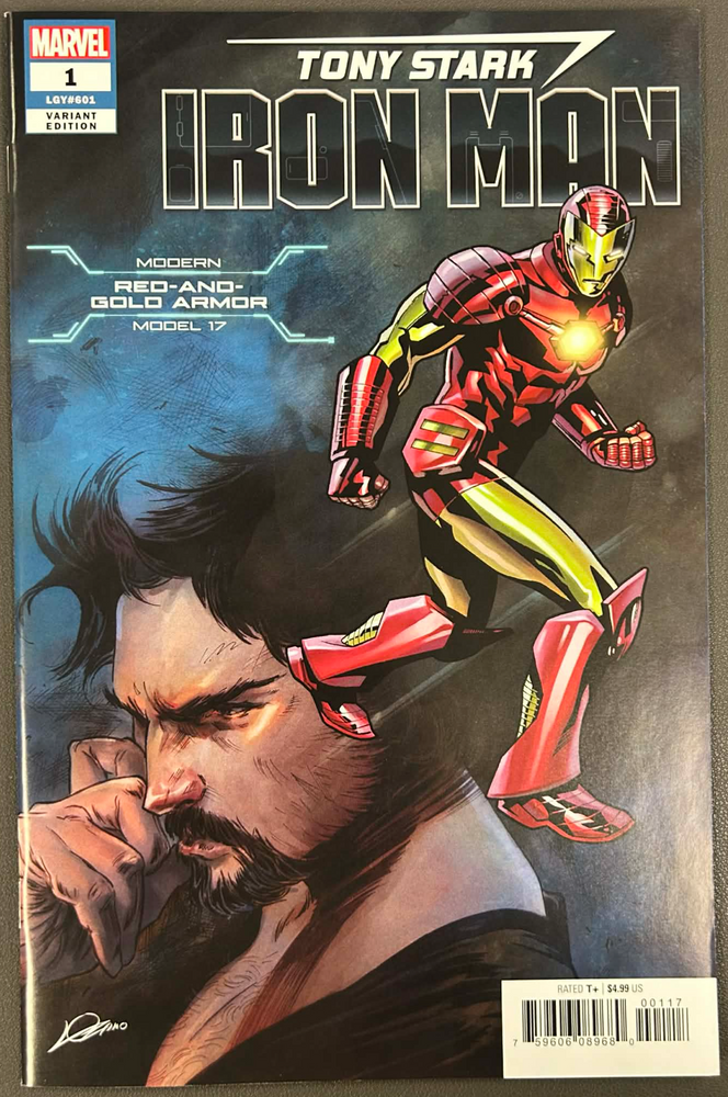 TONY STARK IRON MAN #1 HEROES REBORN MODERN RED AND GOLD ARMOR VAR 6/20/2018 (ONLINE ORDER ONLY)