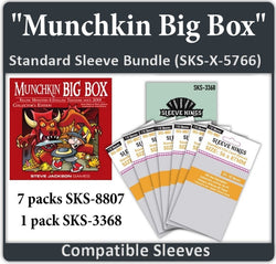 "Munchkin Big Box" Compatible Card Sleeve Bundle (8807 x 7 + 3368 x 1)