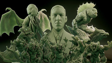 3D Printed Nafarrate Mermaid Lovecraftian Bestiary 28 32 mm D&D (Online Only)