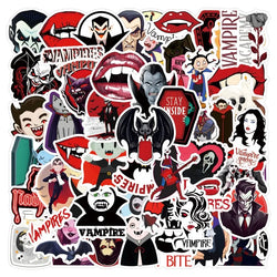 Vampire Graffiti Stickers Pack for Laptop, Phone, Car, Scooter, Suitcase, Water Bottle, Stationery, Refrigerator (Online Order Only)