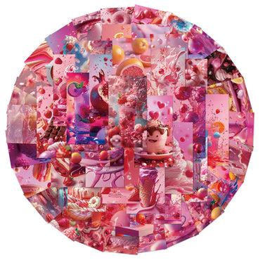 Cute Cartoon Pink Food Stickers Pack - Laptop, Water Bottle, Phone Decoration (Online Order Only)