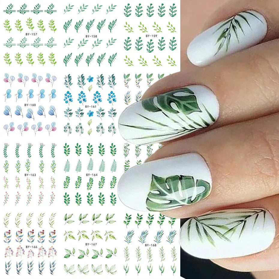 Sakura Flower Nail Stickers Cherry Blossom Decals Floral Manicure Decoration (ONLINE ORDER ONLY)