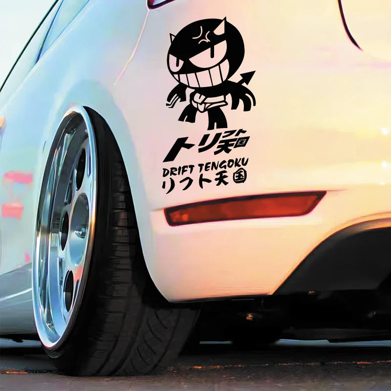 "DRIFT TENGOKU"Stickers,JDM decals cartoon High Quality And Durable Automobiles Exterior Accessories Self-adhesive Decals (ONLINE ORDER ONLY)