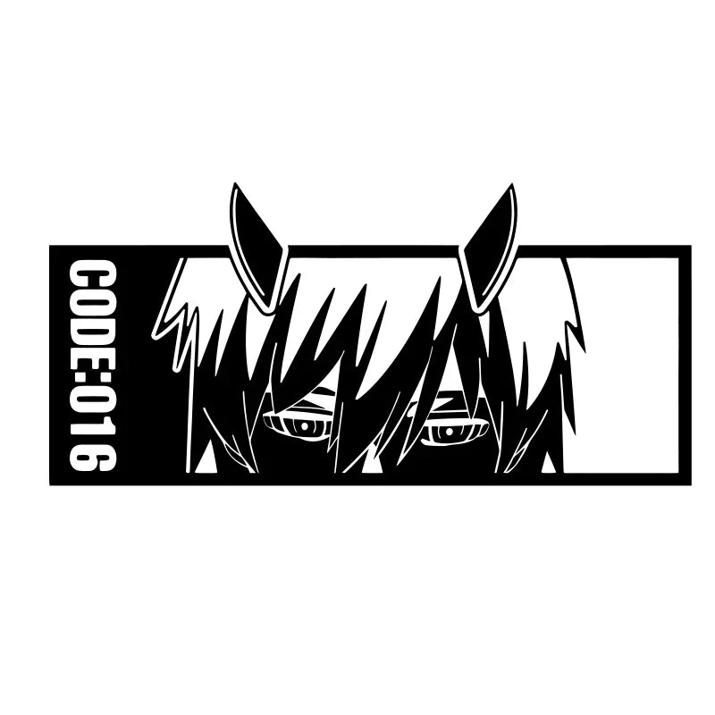 Japanese Anime Car Sticker Personality Die Cutting Vinyl Decal Girl Decoration Notebook Bumper Window External Accessories (ONLINE ORDER ONLY)