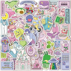 Cartoon Sticker Pack for Phone Laptop Luggage Skateboard Decals Kids Gift (ONLINE ORDER ONLY)