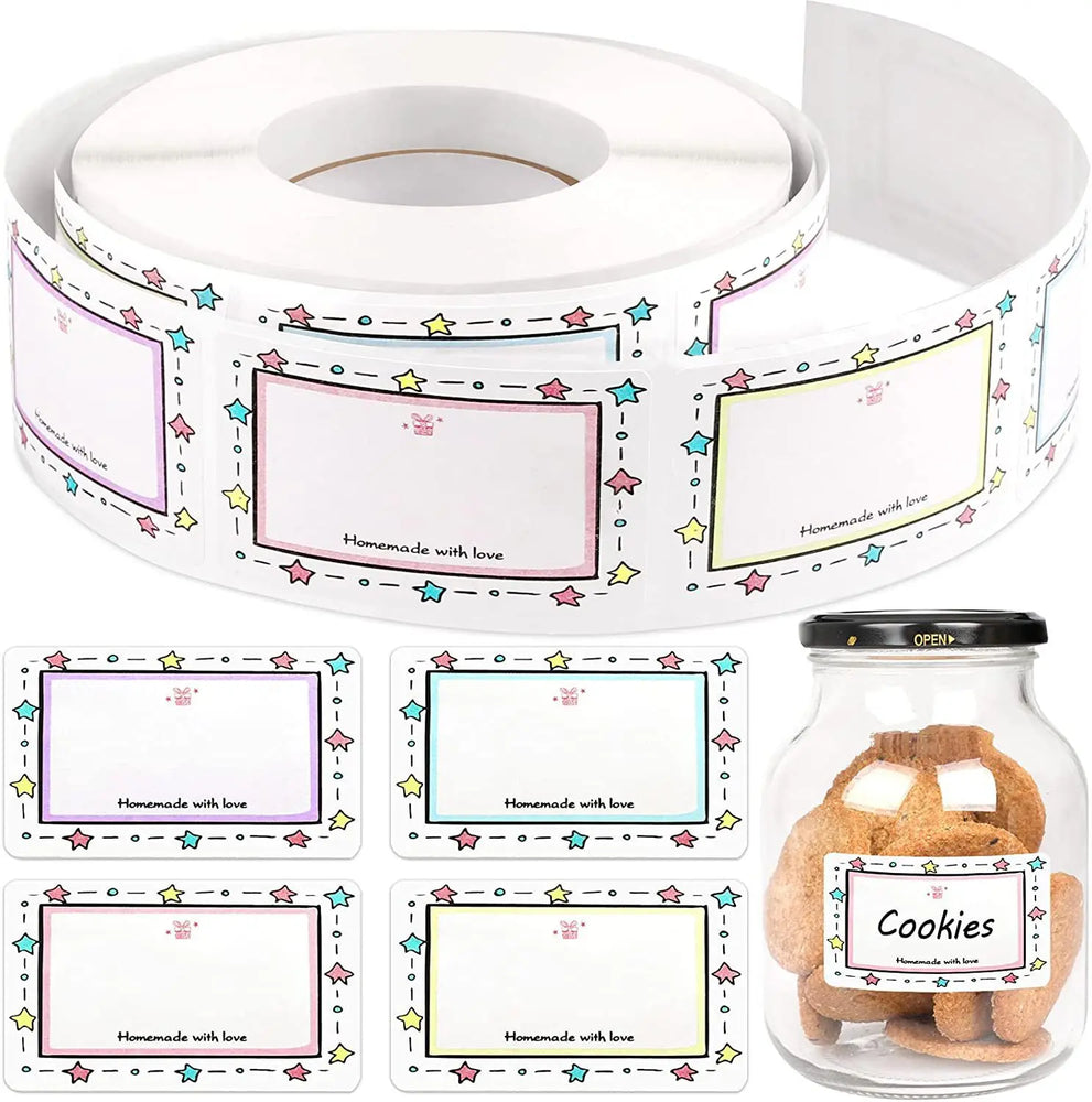 Wholesale 250 Stickers/rolls Color Border Name Stickers Classification Marks Sticker Sticker Label Office Stationery (ONLINE ORDER ONLY)