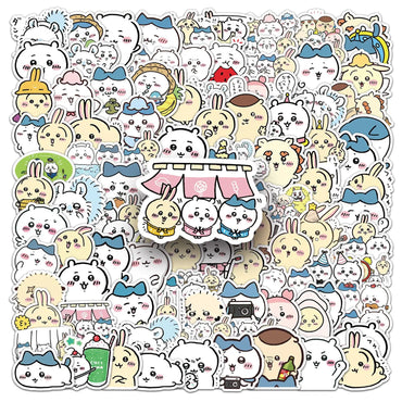 10/30/50/101PCS Chiikawa Stickers Cute Cartoon Sticker DIY Luggage Laptop Phone Guitar Car Bike Skateboard Toy Graffiti Decals (ONLINE ORDER ONLY)