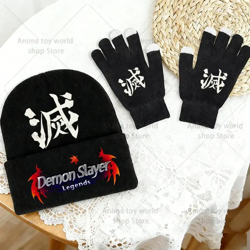 Demon Slayer Hat Gloves Set: Tanjiro Winter Knit Kit (ONLINE ORDER ONLY)