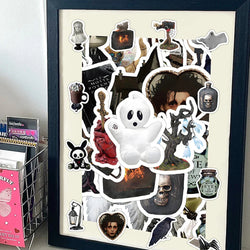 10/30/60PCS Horror Ghost Cartoon Stickers Graffiti Hallowmas Decoration Decals Toys DIY Suitcase Phone Car Laptop Fridge Sticker (ONLINE ORDER ONLY)