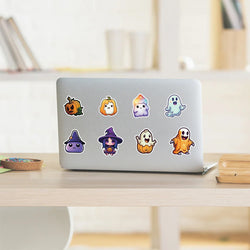 10/30/50/100/200pcs Cool Cartoon Halloween Witch, Pumpkin, Ghosts, and more Sticker Packs (Online Order Only)