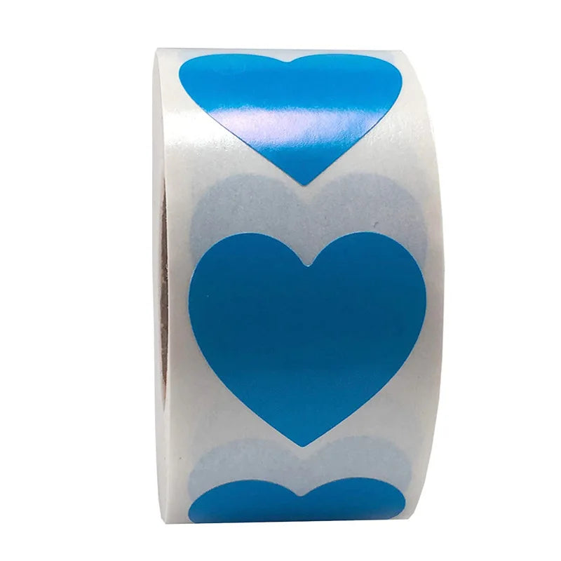 Heart shape of Red Stickers seal labels 50 Labels stickers scrapbooking for Package and wedding decoration stationery sticker (ONLINE ORDER ONLY)