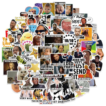 10/30/50/100Pcs Funny TV Show Meme Graffiti Stickers DIY Stationery Phone Laptop Luggage Suitcase Waterproof PVC Sticker Decals (ONLINE ORDER ONLY)