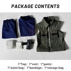 Hatake Kakashi Cosplay Costume Naruto Jonin Set
