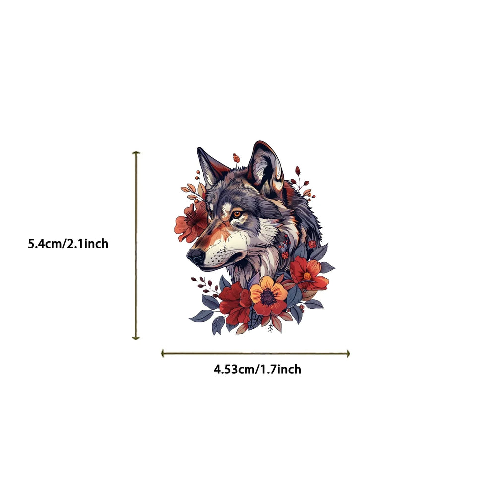 50pcs Wolf Collection Stickers Cartoon DIY Skateboard Phone Case Laptop Waterproof Cool Dark Animal Sticker Decals Toy (Online Order Only)
