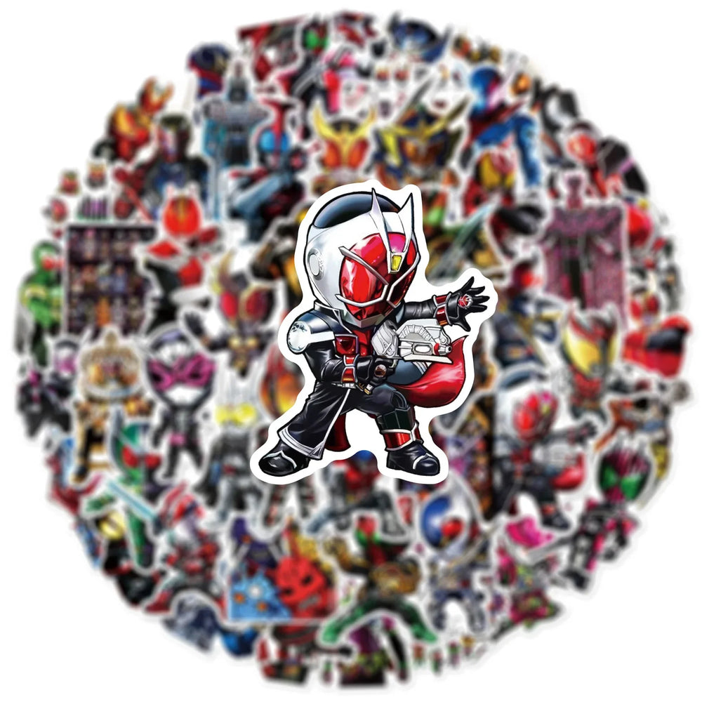 10/30/50PCS KAMEN RIDER GAVV Stickers Funny Aniamtion Sticker Cartoon Kids Toys Luggage Laptop Phone Guitar Car Bike Decals Toy (ONLINE ORDER ONLY)