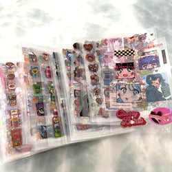 20pcs/set Cute Y2k Glitter Laser Sticker for Phone Camera Luggage Journal Sticker Kawaii Decoration Sticker Gift (ONLINE ORDER ONLY)