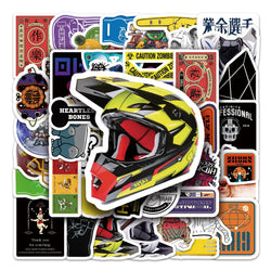 50Pcs Cute Cartoon Waterproof Vinyl Stickers for Skateboard Snowboard Decals (Online Order Only)