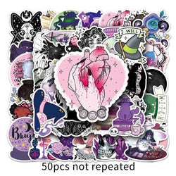 10/30/50PCS Halloween Magic Witch Stickers Apothecary Graffiti Toys Cartoon Decals For Kids DIY Skateboard Notebook Bike Helmet (ONLINE ORDER ONLY)