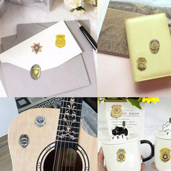 500pcs Police Badge Stickers for Children Kids Rolling Reward Roll Stickers Small Packaging Pack Stickers Photocard Decor Lables (ONLINE ORDER ONLY)