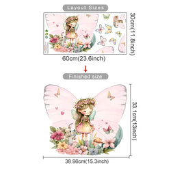 Cute Fairy Mushroom House Wall Stickers for Kids Room Nursery Decor (Online Order Only)