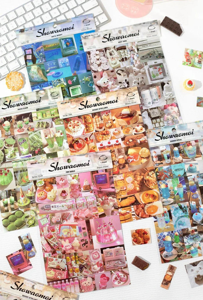 1Piece Showa Memories Series Cute Sticker for Phone Camera Luggage Journal Sticker Kawaii Decoration Sticker Gift (ONLINE ORDER ONLY)