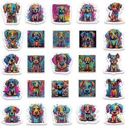 50pcs Colorful Cool Cartoon Aesthetic Dogs Graffiti DIY Waterproof Stickers For Laptop Guitar Luggage Phone Decals (ONLINE ORDER ONLY)