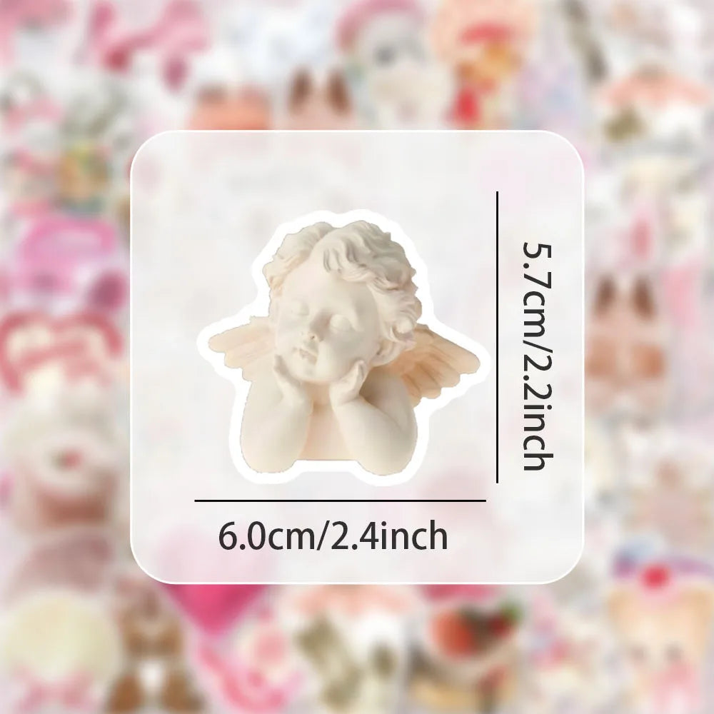 10/30/50PCS Cartoon Aesthetics Pink Stickers Cute Ins Style Decals DIY Decoration Notebook Phone Bike Laptop Fridge Luggage Toys (ONLINE ORDER ONLY)