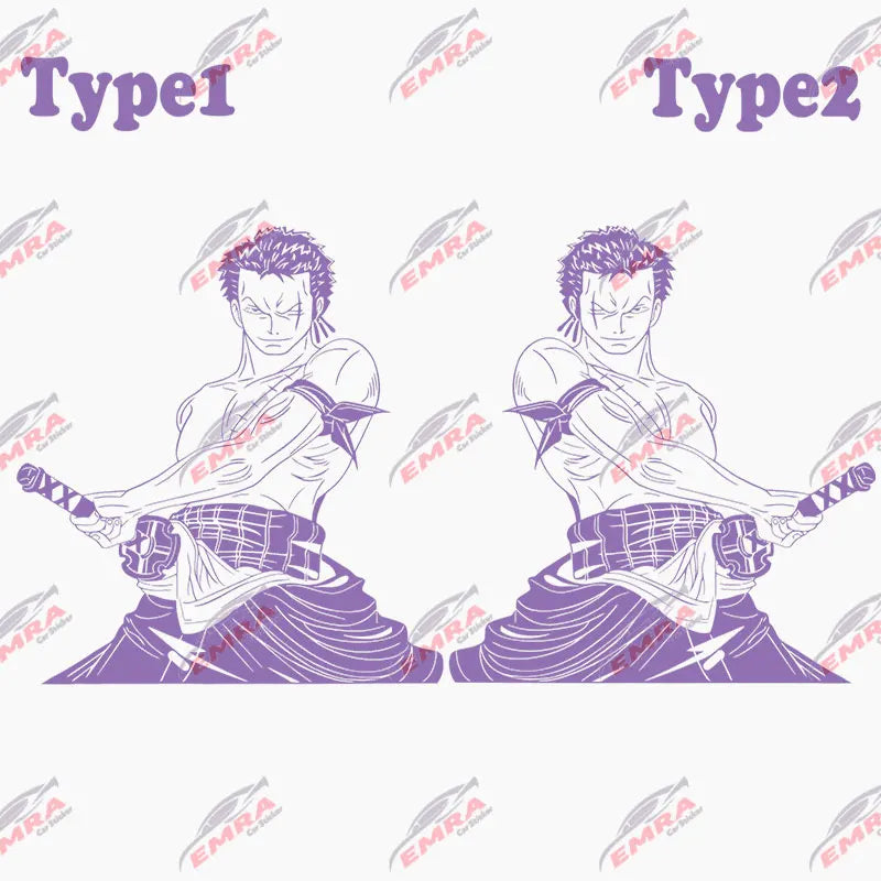 Japanese Anime Car Sticker Cartoon Character External Accessories Big Picture Sports Style Die Cutting Vinyl Decals (ONLINE ORDER ONLY)