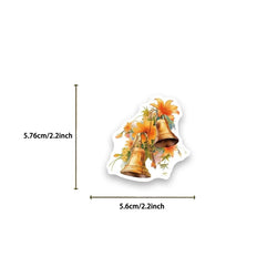 10/30/50PCS Cartoon Flower World PVC Sticker Aesthetic Decoration Scrapbooking Korean Stationery School Supplies for Kids (ONLINE ORDER ONLY)