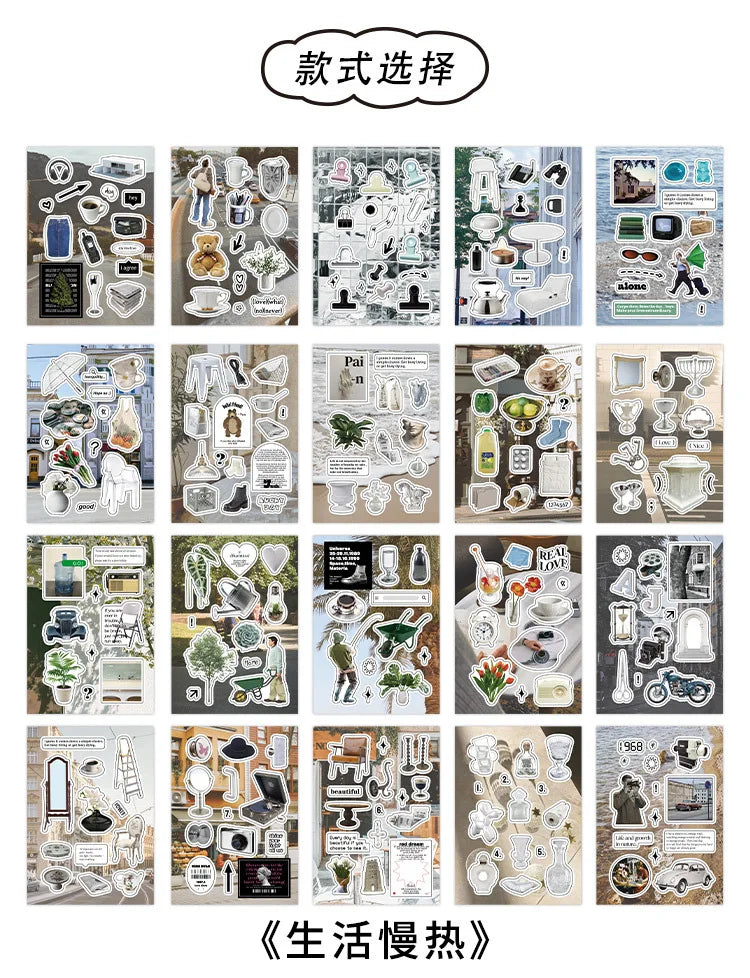 20 Sheets Future Expectation Series Stickers Book Scrapbooking Journal Creative Stationery DIY Decorative Stickers Aesthetic (ONLINE ORDER ONLY)