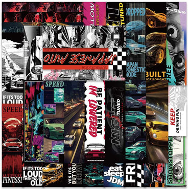 30pcs JDM Racing Car Paper Bookmarks - Cool Kids Gift Stationery (ONLINE ORDER ONLY)