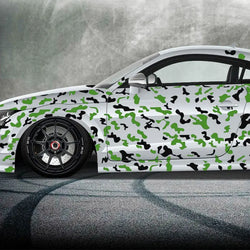 Competition Car Sticker External Accessories Decoration Side Car Side Camouflage Stickers Racing Style Die Cutting Vinyl Decals (ONLINE ORDER ONLY)