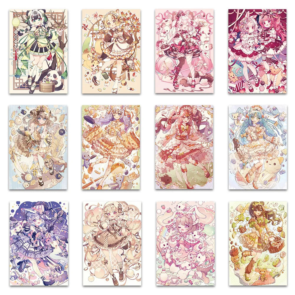 10/30/50PCS Kawaii Girl Cartoon Stickers ACGN Girl Sticker DIY Diary Scrapbook Luggage Laptop Bike Guitar Skateboard Decals Toy (ONLINE ORDER ONLY)