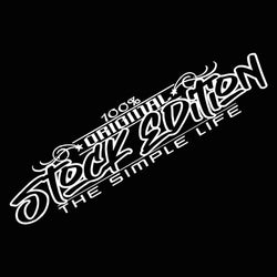 Stock Edition Simple Life Under Construction Car Sticker for Windshield Banner JDM Competition Style Waterproof Vinyl Decals (ONLINE ORDER ONLY)