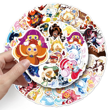 10/30/50PCS Cookie Run Kingdom Stickers Toys Skateboard Guitar Computer Skateboard Cup Desk Cartoon Cute Creative Graffiti Toy (ONLINE ORDER ONLY)