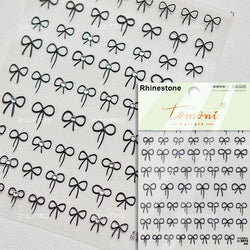 White Black Pink Bowknot Lace Star Pearl Tassel Pendant Shiny 5D Embossed Relief Self Adhesive Nail Art Stickers Manicure Decals (ONLINE ORDER ONLY)